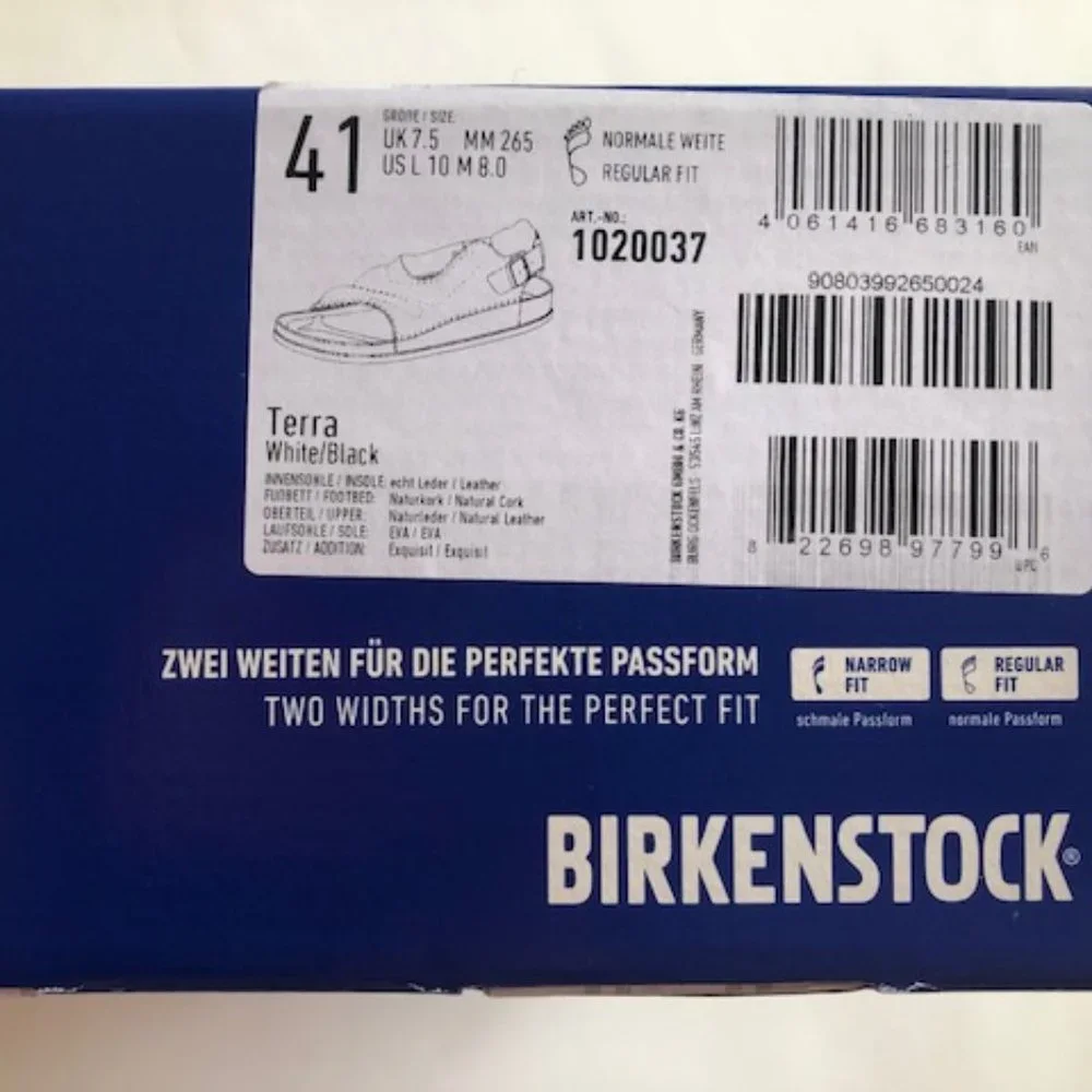 Birkenstock x Saskia Lenaerts Terra leather sandals. Exquisite. Size: 8, 41